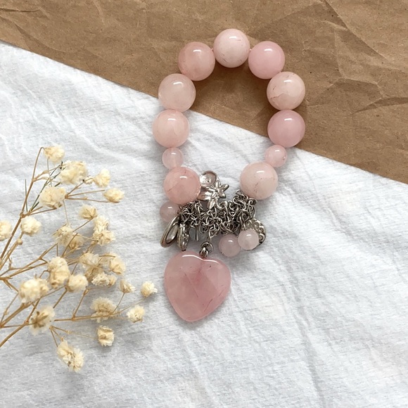 5 Beaded Jade Bracelets - Picture 2 of 6